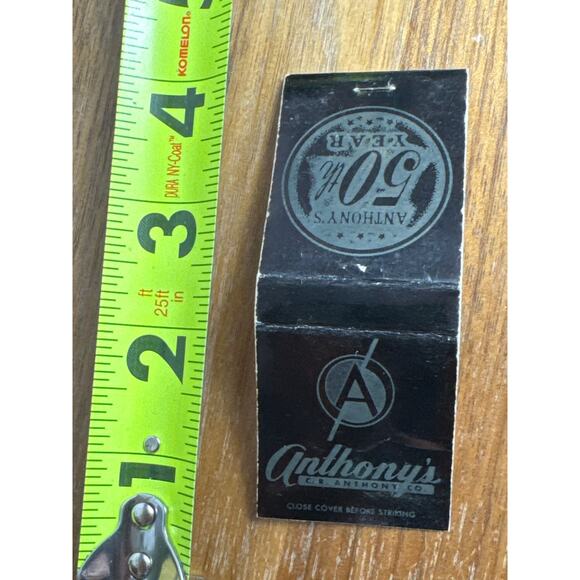 Vintage Anthony's Store C.R. Anthony Co. Matchbook 50th Year Department Store - Picture 5 of 5